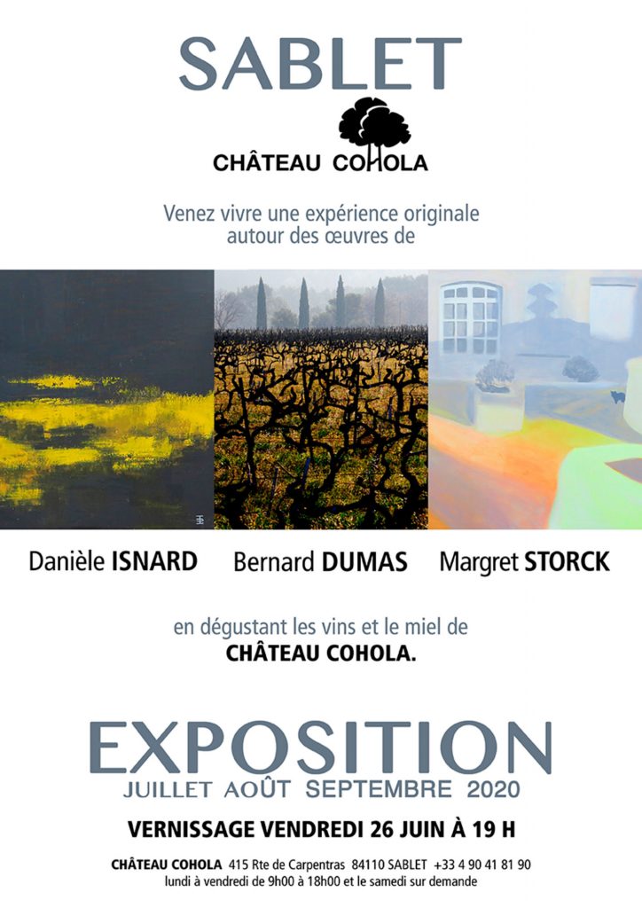 Exposition Château Cohola - juillet, août, septembre 2020